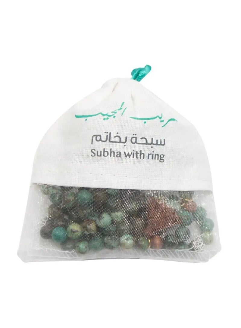 MMA Min Maadan Alensan 99 African Beads Subha with Ring  - Image 2