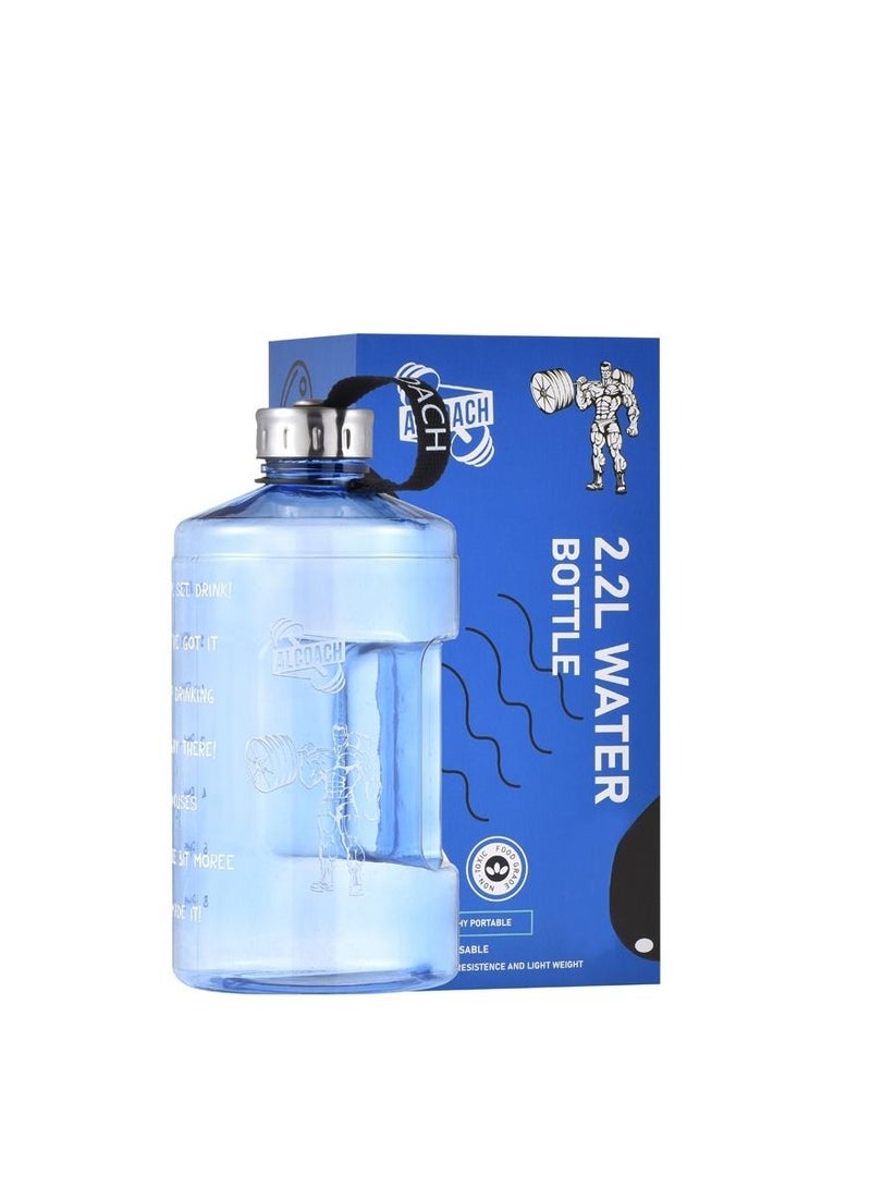 ALCOACH BPA Free Plastic Gallon Hydro Jug - Large Eco Friendly Reusable Bottle - Image 1