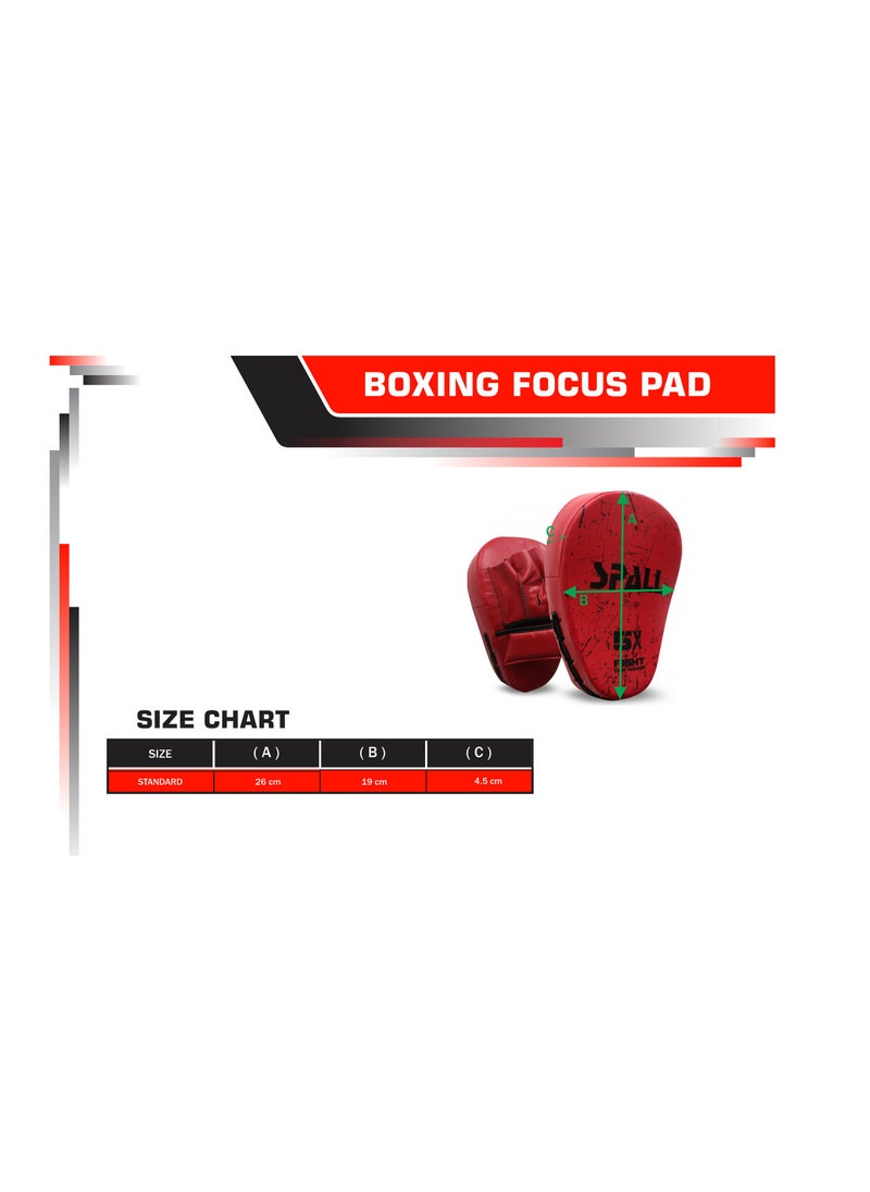 Spall - Focus Pads Hook Jab Mitts Boxing Pads Hand Target Gloves Training For Mma Kick Boxing Pads Muay Thai Training Martial Arts Punch Mitts For Kids Men And Women - Image 1