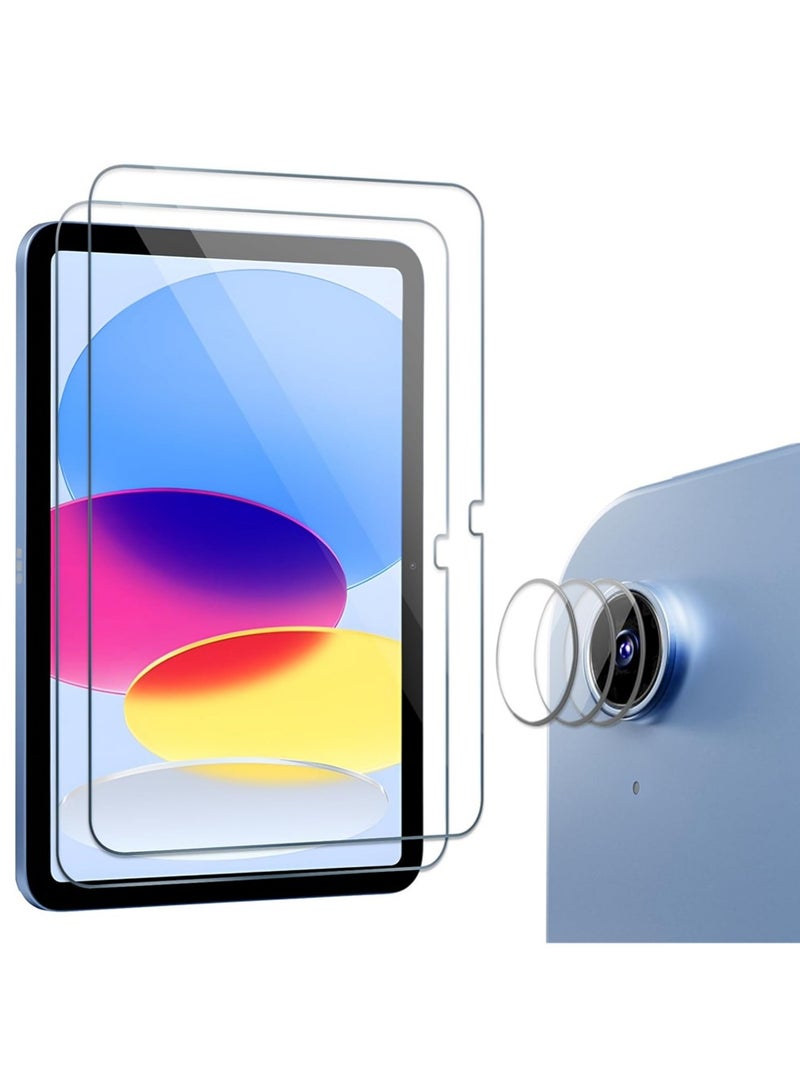 إكس ليفيل 2 + 3 حزمة Apple iPad 2025 (الجيل الحادي عشر) A16 10.9 بوصة 9H Ultra HD حامي شاشة زجاجية مقلصة - Image 1