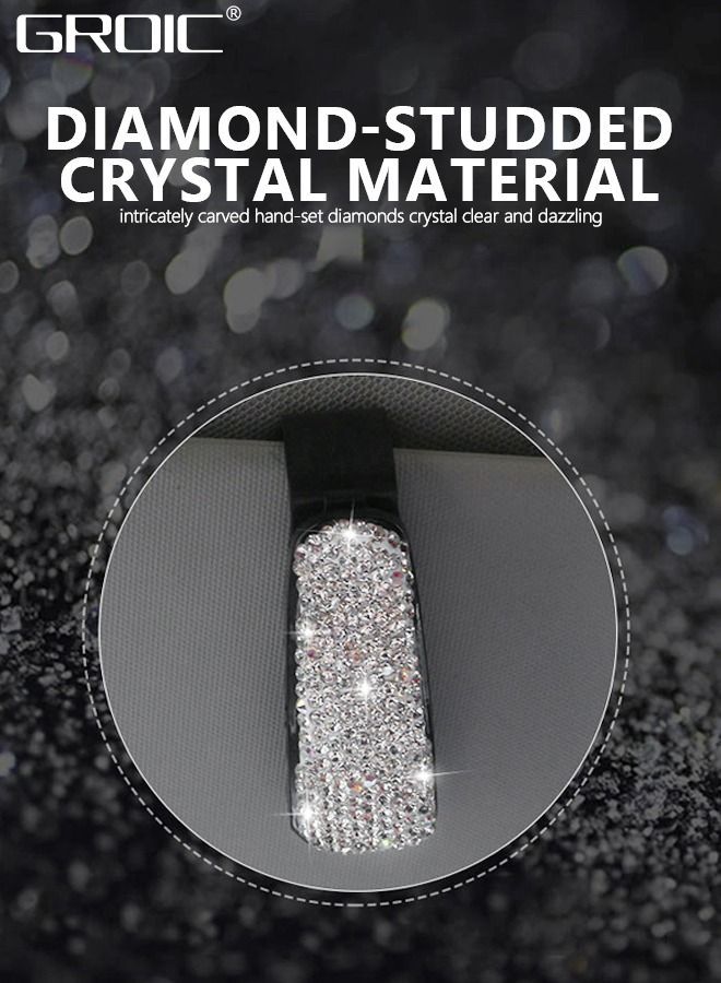 GROIC 2PCS Car Glasses Organizer,Bling Sunglass Holder for Visor,Glasses Clip Hanger, Eyewear Mount Clip,Fashion Interior Accessories - Image 3