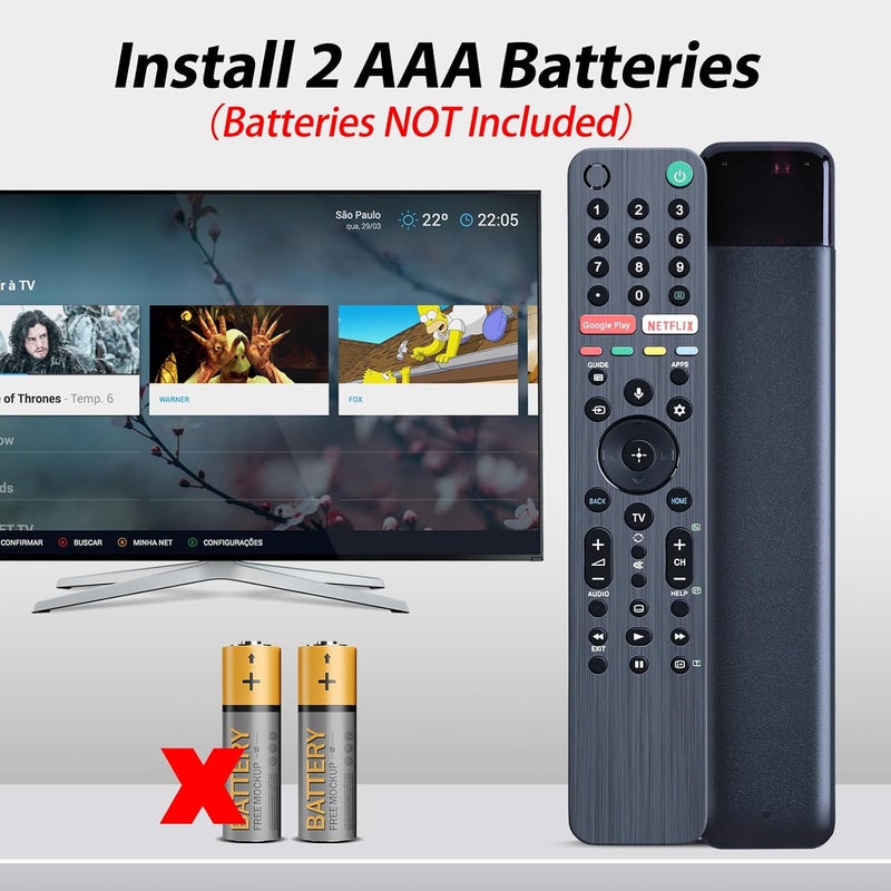 WDZP RMT-TX300P Universal Replacement TV Remote Control for SONY Smart 4K TV RMF-TX200U RMF-TX300U RMF-TX201U RMF-TX310U RMF-TX220U RMF-TX300B RMF-TX310B RMF-TX200B RMT-TX102U RMT-TX100U - Image 5