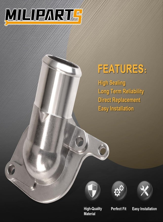 MILIPARTS Engine Thermostat Housing Compatible With 1998-2003 Cadillac Escalade Chevy Avalanche 1500 Chevy Camaro Express 1500 2500 3500 Silverado Suburban GMC Envoy Sierra Pontiac 5.3L 6.0L - Image 4