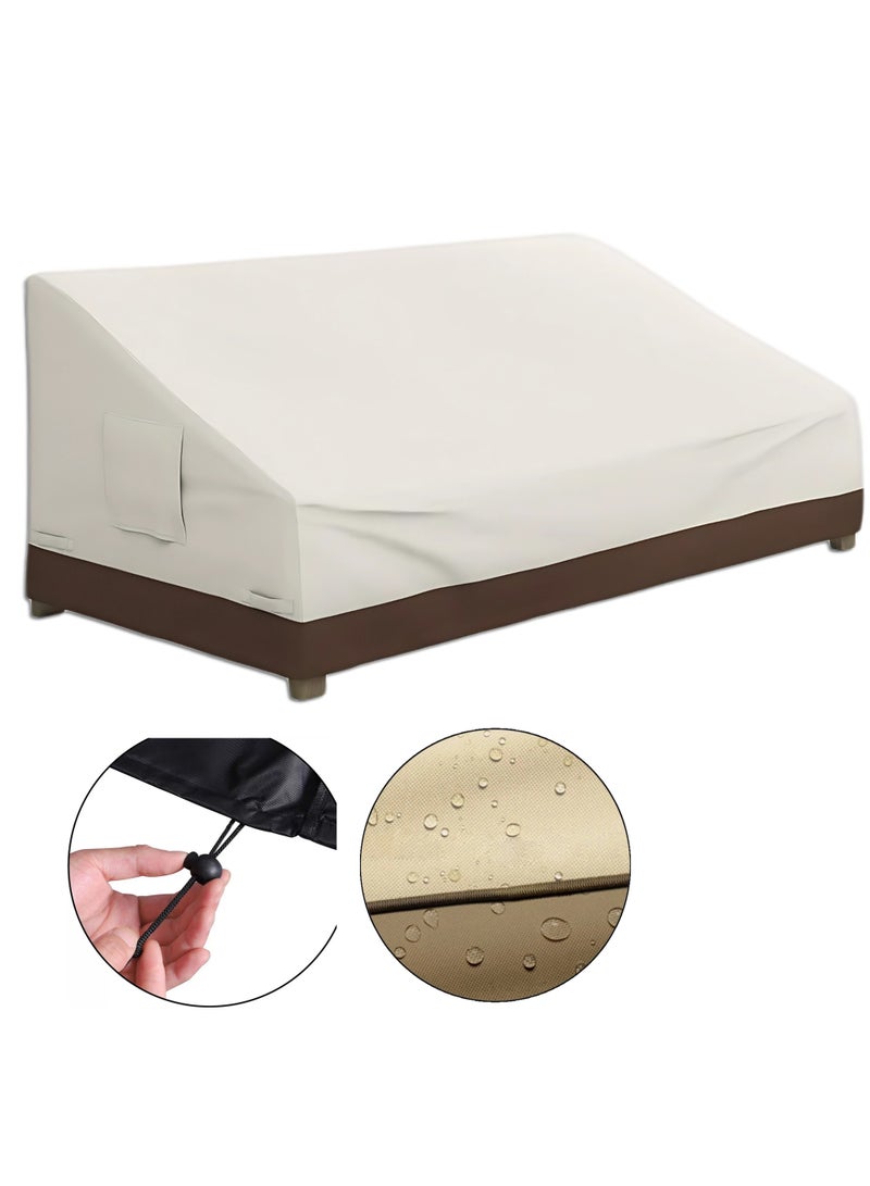 Heavy-Duty 210D Waterproof 3-Seater Sofa Cover for Outdoor Furniture | UV-Resistant, Durable, Weatherproof Protection | Fits Patio, Garden, and Deck Sofas - Image 1
