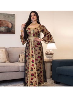 نوثينج فستان نسائي طويلة الأكمام ، متعدد اللوان - مقاس S  - Image 4