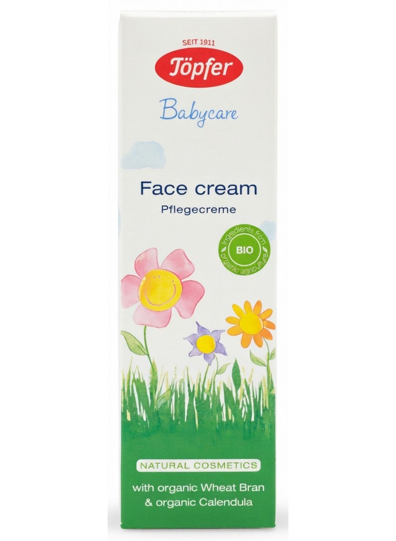 Topfer Babycare Face Cream With Organic Wheat Bran & Calendula 75 ML - Image 1