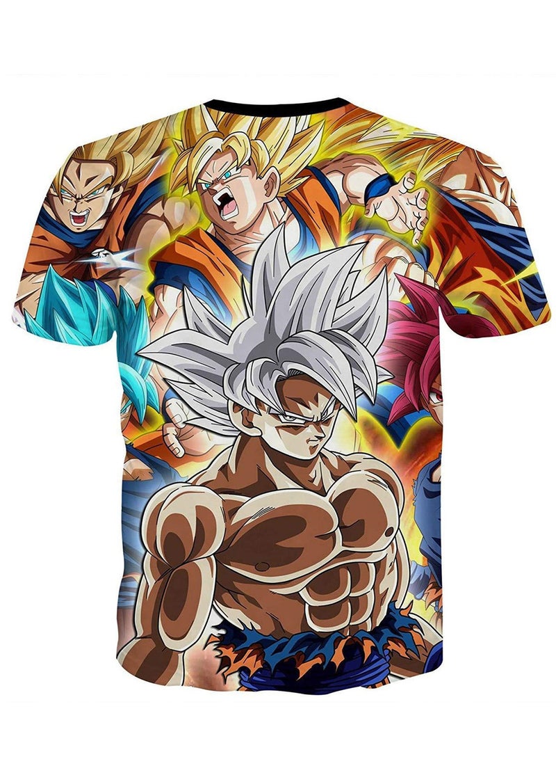 تي شيرت Anime Dragon Ball ثلاثي الأبعاد بطباعة رقمية قابلة للتنفس - Image 2