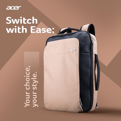 Acer Fashion Large Capacity School Backpack With USB Charger Black - Image 2