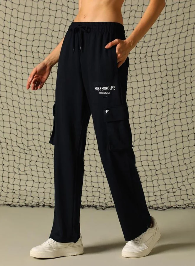 Hubberholme Graphic Print Cargo Pants with Elasticated Waistband