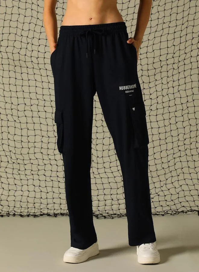 Hubberholme Graphic Print Cargo Pants with Elasticated Waistband