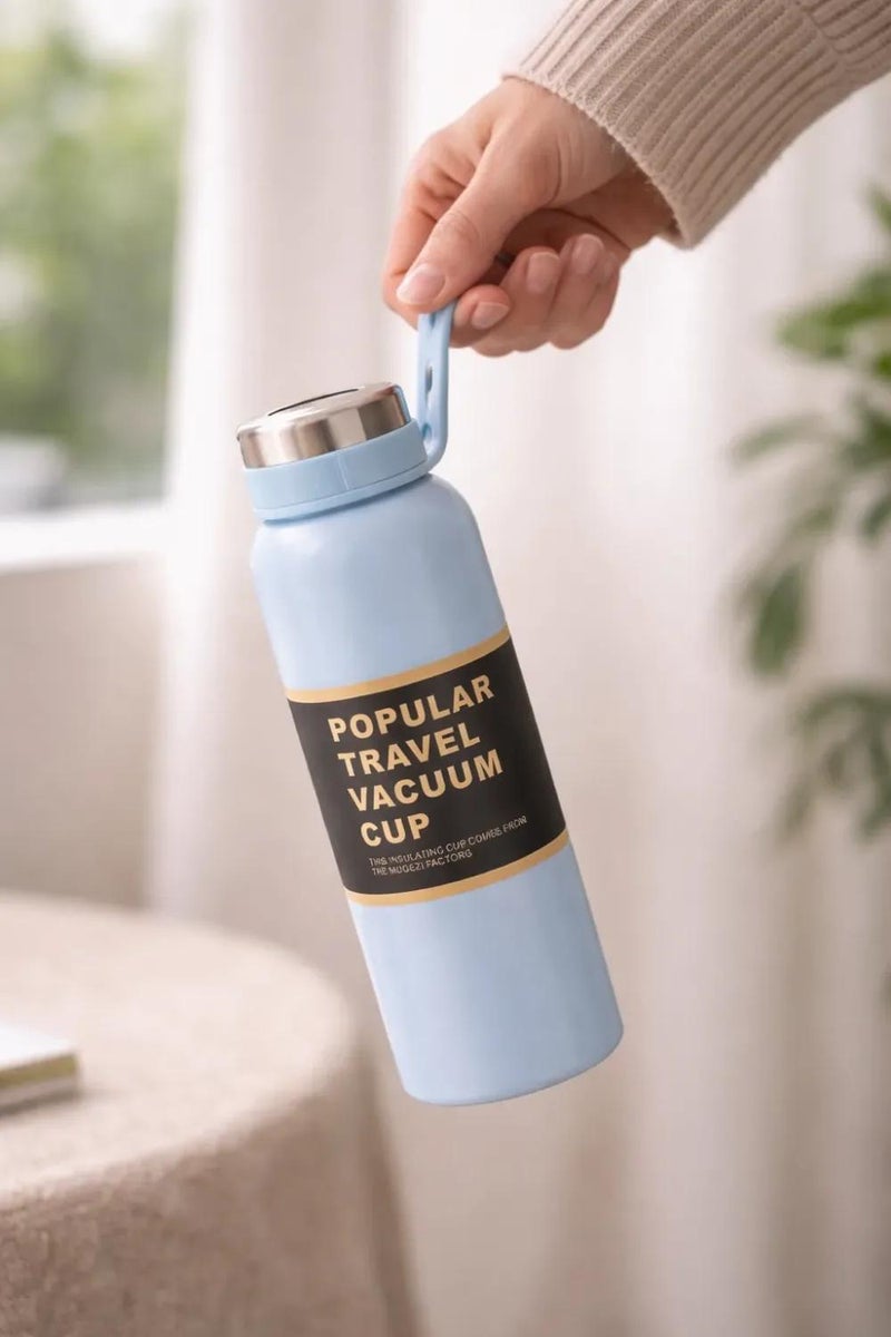 Stainless Steel Thermal Mug with Handle 500ml - Image 2