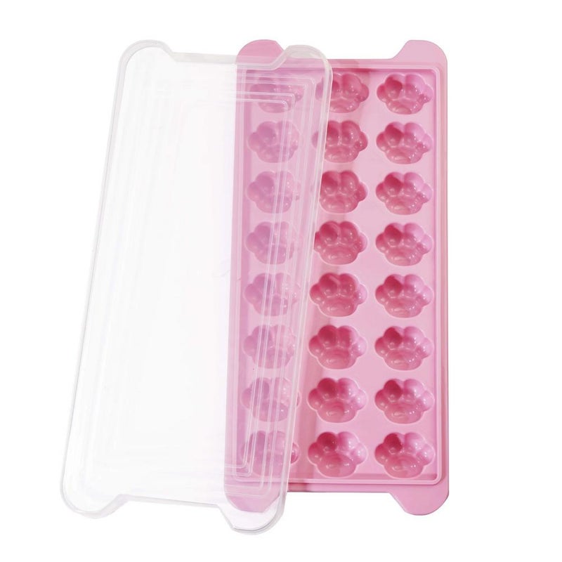 Creative cat paw ice cube tray mold with lid, small ice maker, household small ice cube box, silicone ice cube tray - Image 2