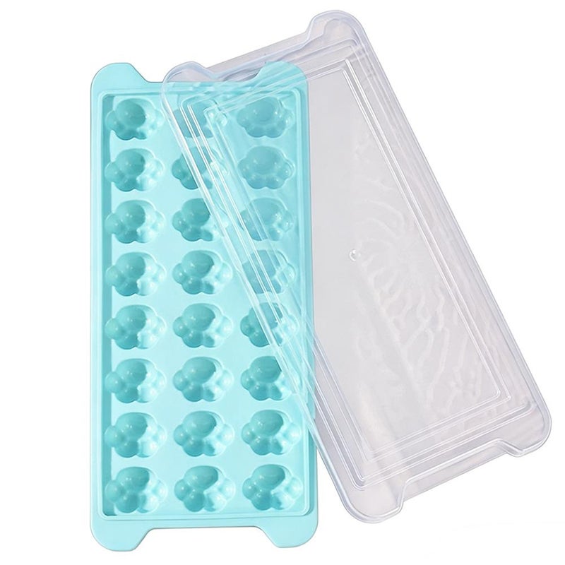 Creative cat paw ice cube tray mold with lid, small ice maker, household small ice cube box, silicone ice cube tray - Image 4