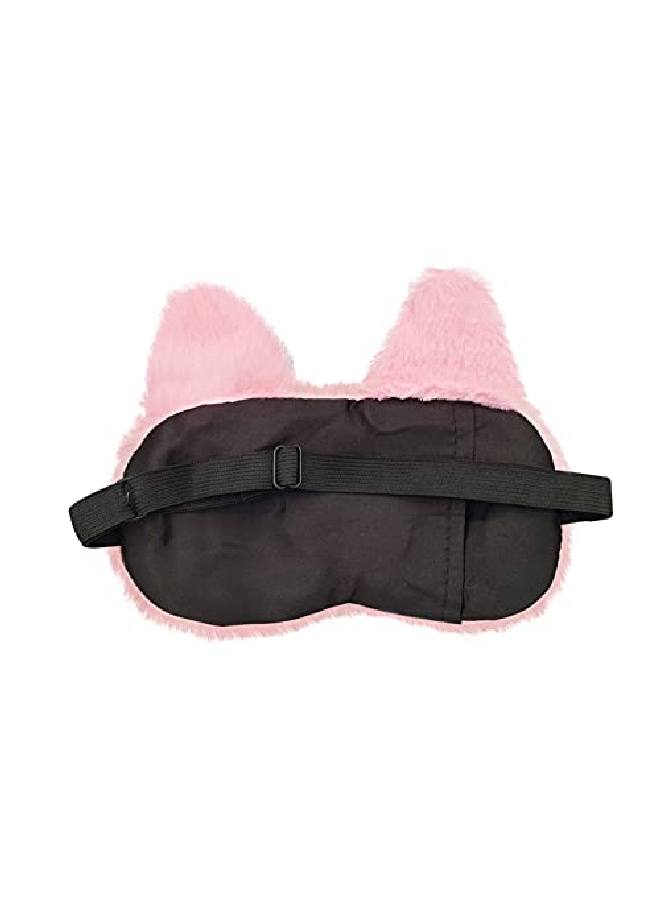 Jenna ™ Cute Tomcat Sleeping Eye Shade Mask Cover for Insomnia Meditation Puffy Eyes and Dark Circles With Gel (Pink) - Image 3