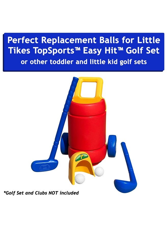 Botabee Kids Golf Set Toy - Toddler & Little Kids Replacement Golf Ball 2" - for Little Tikes Baby Golf Clubs- 6 Pack | Oversized Ball Toy - Plastic Golf Balls for Beginners or Kids 3+ Years - Image 4