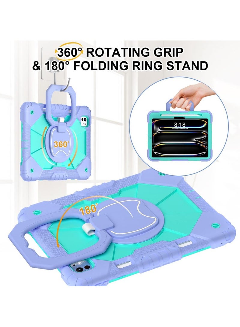 GUDOO غطاء لجهاز iPad Pro 11 إنش 2024 مع حامل للقلم، حافظة قوية ومقاومة للصدمات للحماية مناسبة للأجهزة اللوحية. - Image 5