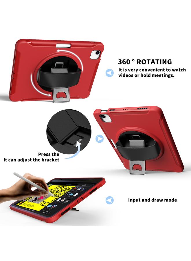 Zaboon Case For iPad Air 2022 / 2020 10.9 360 Degree Rotation PC + TPU Protective Case with Holder & Hand-strap & Pen Slot - Image 4