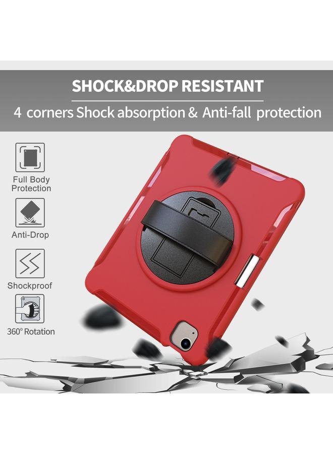 Zaboon Case For iPad Air 2022 / 2020 10.9 360 Degree Rotation PC + TPU Protective Case with Holder & Hand-strap & Pen Slot - Image 5