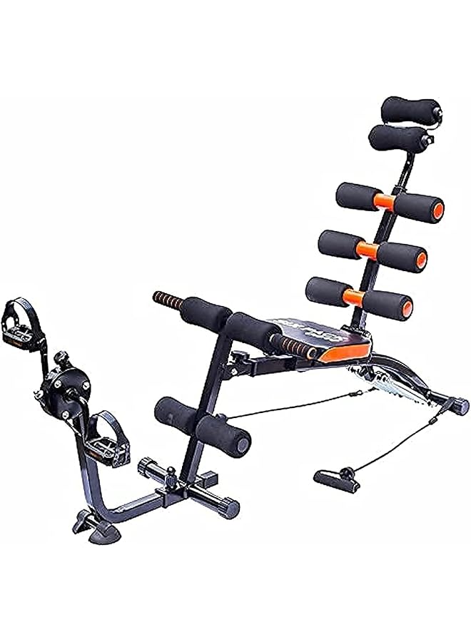 Marshal Fitness Six Pack Abdominal Care Machine Black And Orange