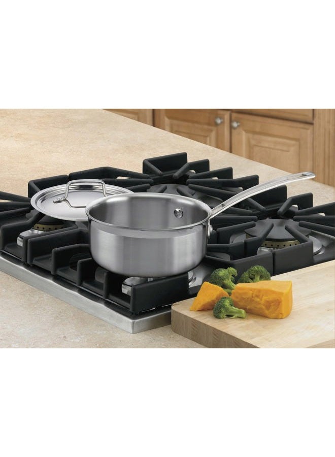 Cuisinart 1.5 Quart Multiclad Pro Triple Ply Saucepan w/Cover, MCP19-16N - Image 2