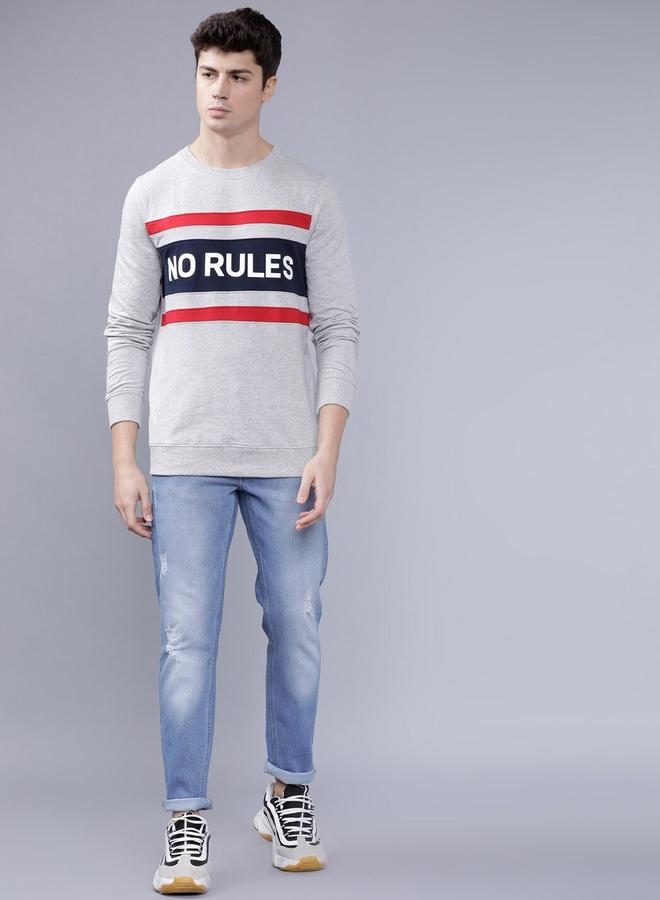 شركة المرآب الهندية جينز رجالي أزرق بخصر متوسط بقصة ضيقة مع لمسة خفيفة من التلف من ذا إنديان جراج كو - Image 4