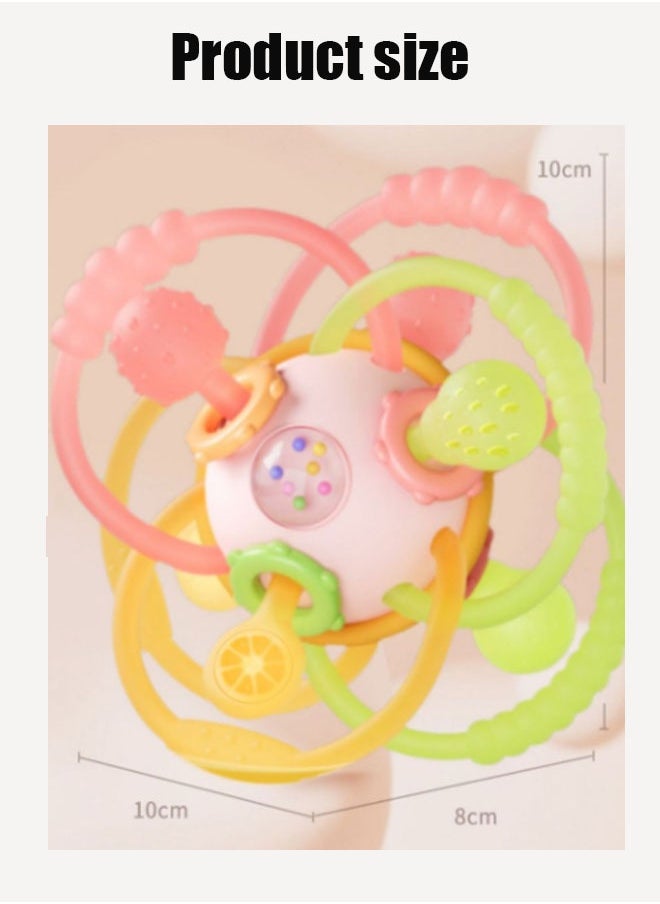 Vinnatsu Vinnatsu Manhattan Baby Hand Scratch Ball Baby Early Education Grasp Training Can Bite Gum Rattle 0-3 Soothing  - Image 2