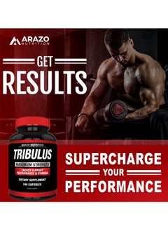 Arazo Nutrition Tribulus Terrestris 1500mg Extract Powder – 180 Capsules - Energy Booster with Estrogen Blocker - pzsku/Z3A015F76A6613230CCD9Z/45/_/1738746333/c6b21a50-9a16-4c56-ac85-914f9acd1ad0