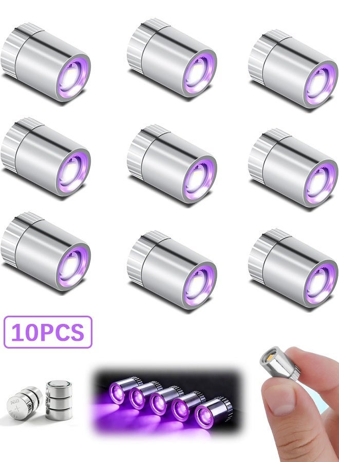 دبليو أف أف أو مصابيح LED مصغرة - 10 قطع من الأضواء الصغيرة التي تعمل بالبطاريات لمصباح SMD الصغير، ضوء LED مصغر للأعمال اليدوية DIY، أضواء SSL صغيرة لبيت الدمى، الشخصيات الخيالية، أبنية الألعاب (بنفسجي) - Image 1