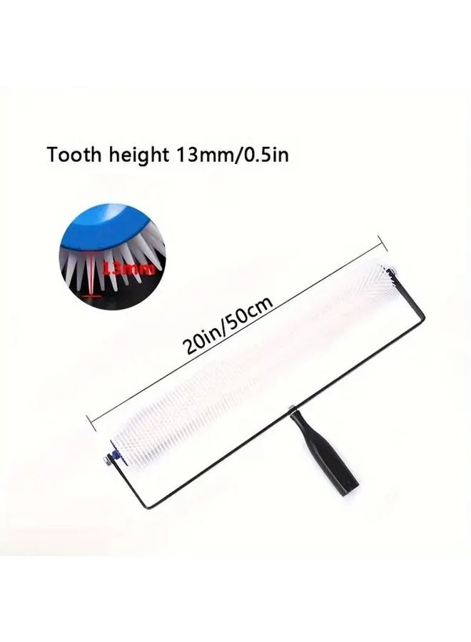 20 Inch Self Leveling Epoxy Floor Brush Needle Punch Defoaming Tool Cement Construction - Image 1