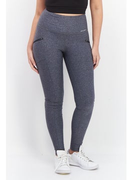Women Brand Logo Leggings, Grey