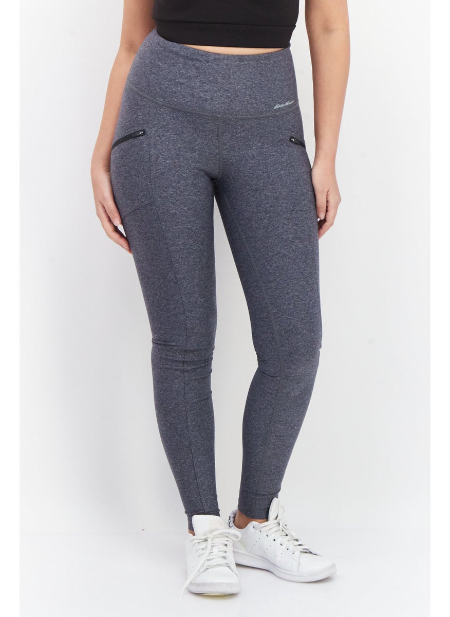 Eddie Bauer - Women Brand Logo Leggings, Grey - Image 1