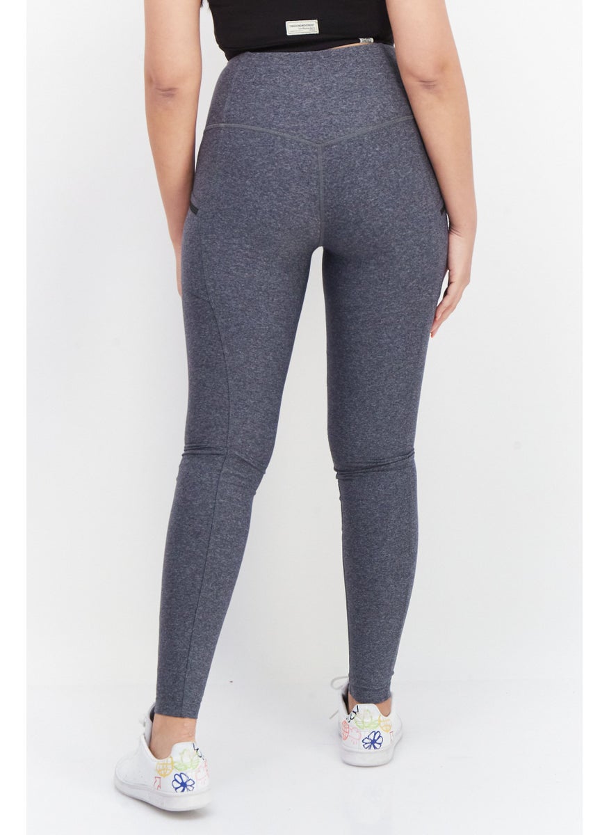 Eddie Bauer - Women Brand Logo Leggings, Grey - Image 1