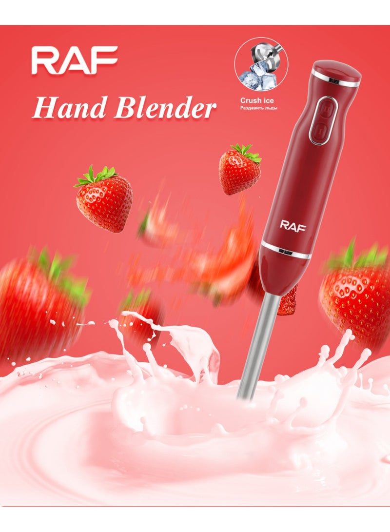 RAF 5-in-1 Hand Blender Set with 800W Motor, Baby Food Blender, Juice and Meat Chopper, Milk Frother, One-Touch Operation - Image 2