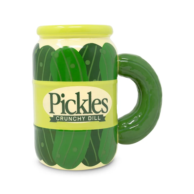 ban.do Novelty Ceramic Mug, Pickle Jar