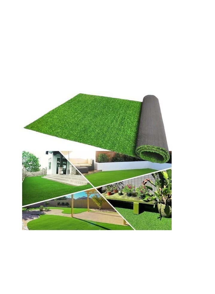 ECVV ECVV 26mm Artificial Grass Carpet Green, Artificial Grass Turf For Home Outdoor Front, Garden Decoration, Play Ground, Pool Area, Backyard, Patio, Balcony, |200cm*700cm| - Image 1