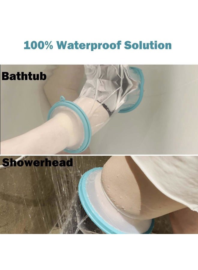 CIVJET Waterproof Cast Covers for Shower Leg (Knee), Watertight Foot Protector Cover, Broken Foot, After Surgery, Knee Scooter, Reusable, Easy to Use Protect Legs in Bath for Man,Woman… - Image 2
