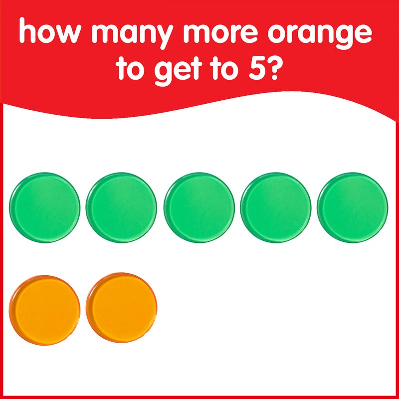 edxeducation Transparent Counters | Set of 500 | Math Manipulatives for Kids | Assorted Colors | 3/4 in | Counting, Sorting, Light Table, Bingo and more - Image 3