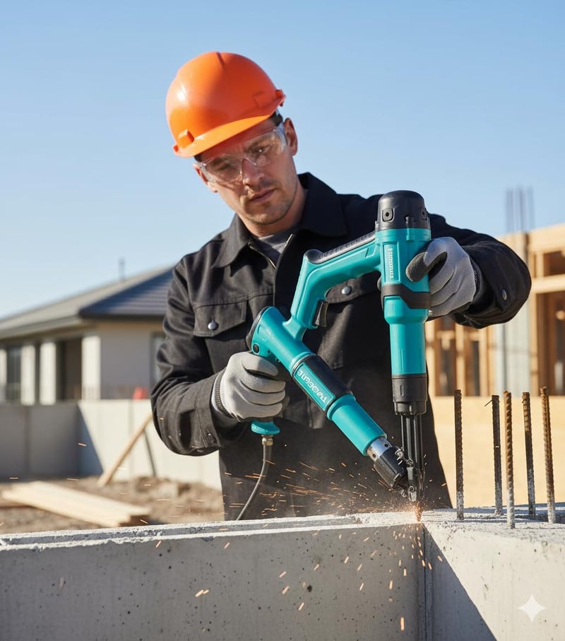 تريدجيت دليل استخدام مسدس المسامير الصغير من TRADEGATE | مثبت قوي للجدران والخرسانة | مسدس دبابيس ومسامير للنجارة، ديكور المنزل، صيانة المباني - Image 2