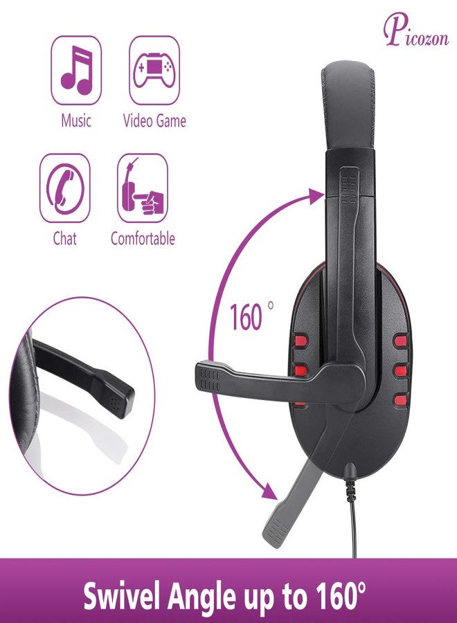 Picozon Gaming Headset Headphone - Mic for PS5/PS4, Laptop, Mobile w/ 3.5mm Plug - Image 4