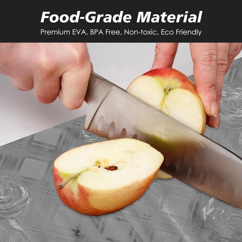 Kuber Industries Shelf Liner PVC Kitchen Liners for Cabinets and Drawers Drawer Liner Mat Self Shining Shelf Liner Cabinet Mat 3 MTR Silver - Image 4