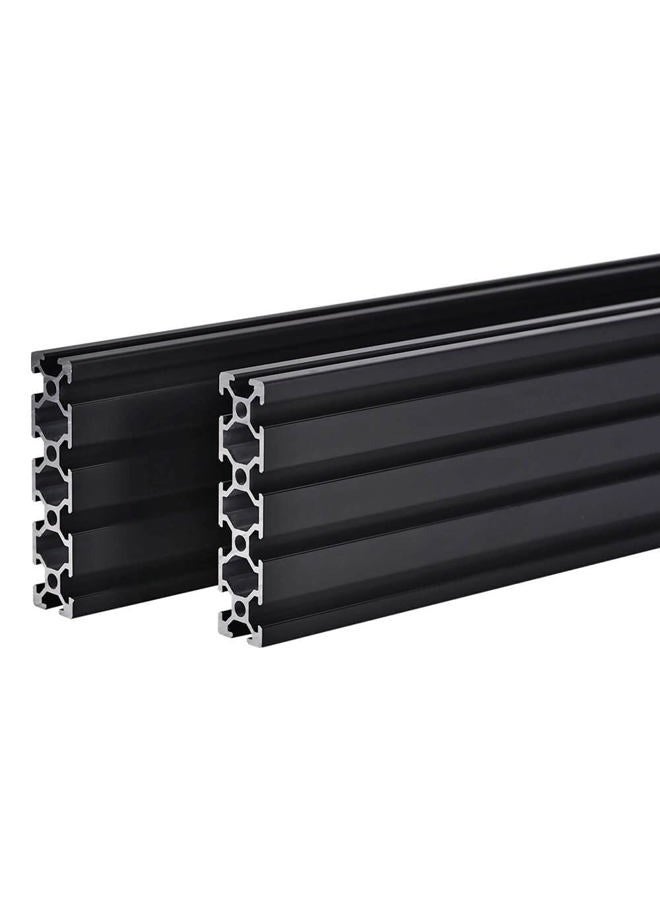 IXGNIJ 2PCS 20 Series T Slot 2080 Aluminum Extrusion Profile 37.4'',European Standard Anodized Linear Rail for 3D Printer Parts and CNC DIY 1000mm Black(37.4inch) - Image 1