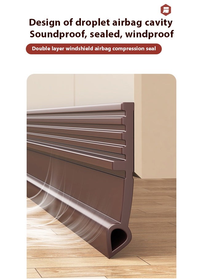 Generic - Door gap windbreak strip, door bottom sealing strip, door frame, glass door, weatherproof door bottom gap strip,Noise reduction sealing strip 1M ﻿ - Image 1