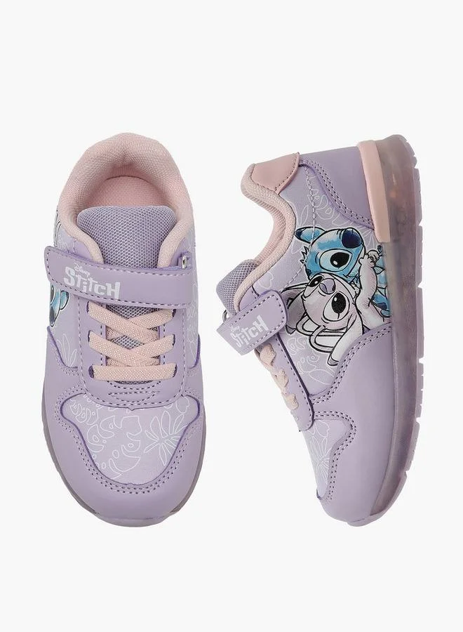 ديزني Girls Hook & Loop Ankle Sneakers