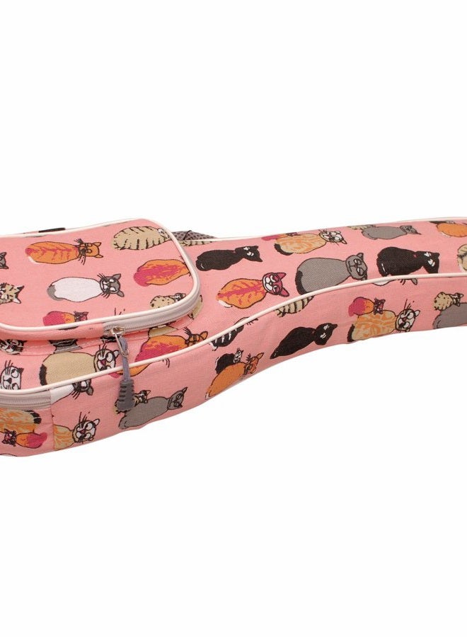 MUSIC FIRST Canvas 23/24 inch Concert "MISS CAT" ukulele case ukulele bag ukulele cover, Original Design - Image 2