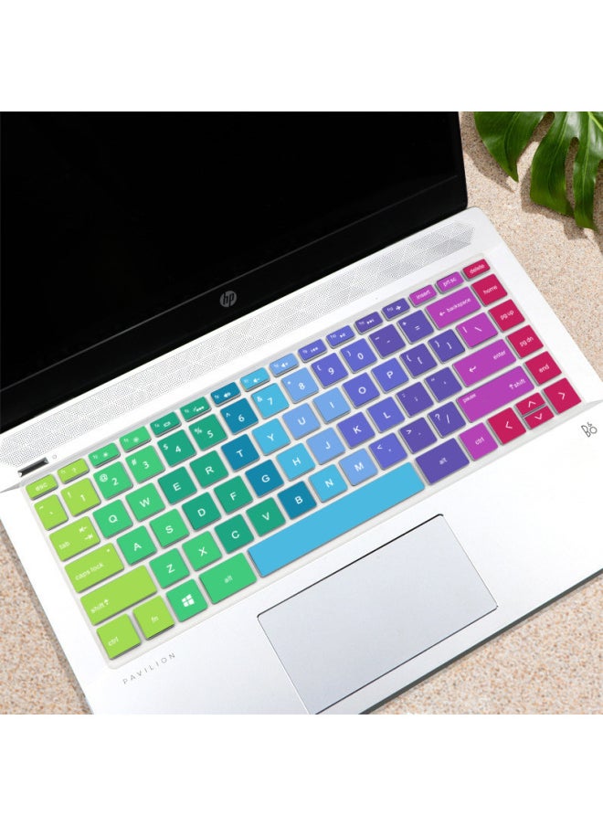 Generic - Suitable For HP Shadow Wizard HP War 66 Changyou Notebook Silicone Keyboard Protective Film Wholesale-Color:Multicolored Powder (HS-277)-Dimensions:j204 Shadow 6 Intel Edition - Image 1