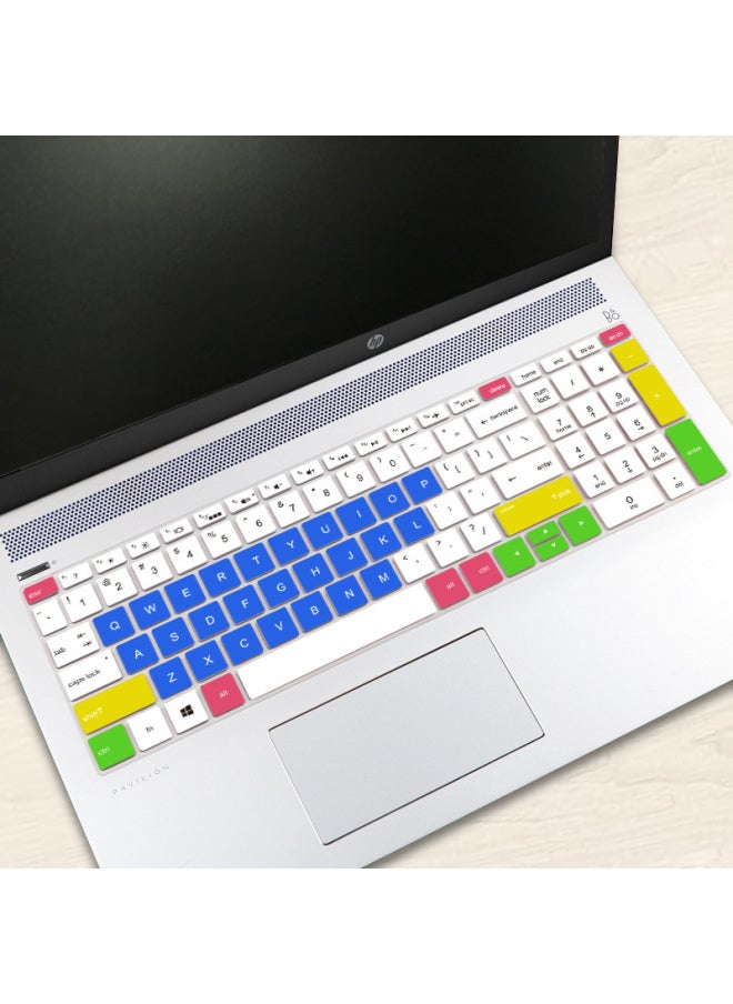 Generic - Suitable For HP Shadow Wizard HP War 66 Changyou Notebook Silicone Keyboard Protective Film Wholesale-Color:Multicolored Powder (HS-277)-Dimensions:j204 Shadow 6 Intel Edition - Image 1