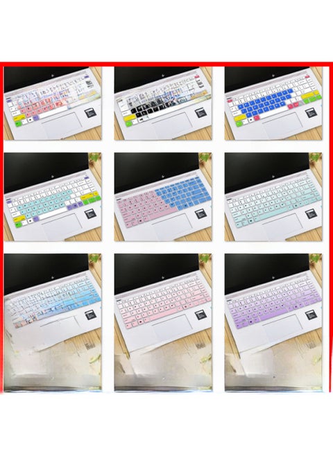 Suitable For HP Shadow Wizard HP War 66 Changyou Notebook Silicone Keyboard Protective Film Wholesale-Color:Multicolored Powder (HS-277)-Dimensions:j204 Shadow 6 Intel Edition