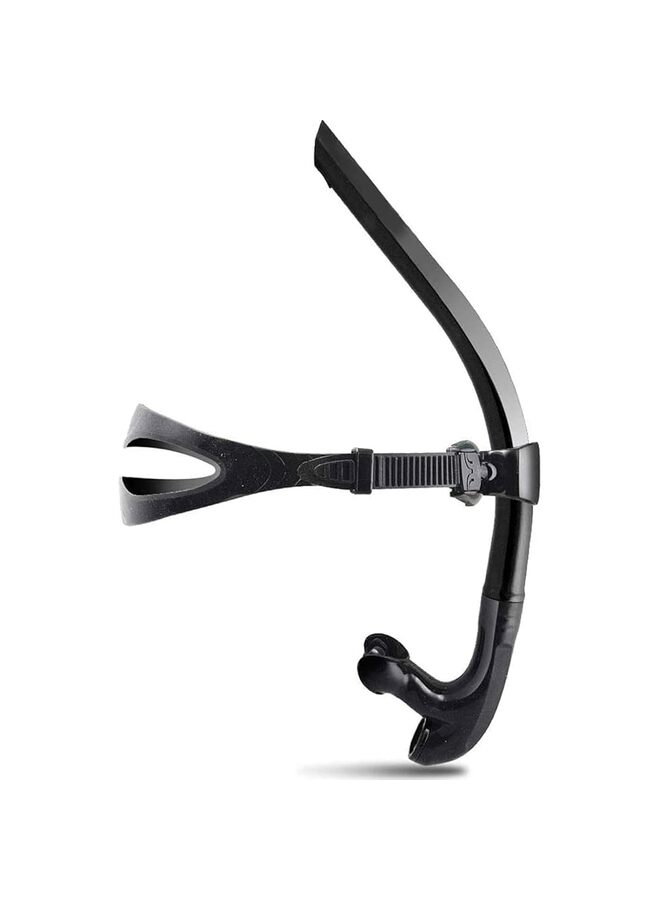 LAMAY Rotate Function Swim Snorkel Front Lap Comfortable Mouthpiece Snorkeling Gear for Adults for Pool Open Water Swimming Swimmer Training Diving Snorkeling Snorkle (BLACK) - Image 1