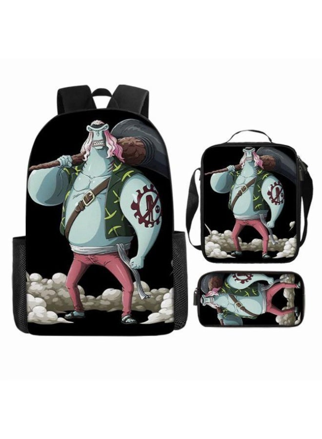 عام أحدث نموذج عالمي من الكرتون طباعة ثلاثة قطعة حقيبة مجموعة ( الطلاب ، الأطفال ، الأصدقاء ، نزهة ، تسلق الجبال ، الخ . ) - Image 2