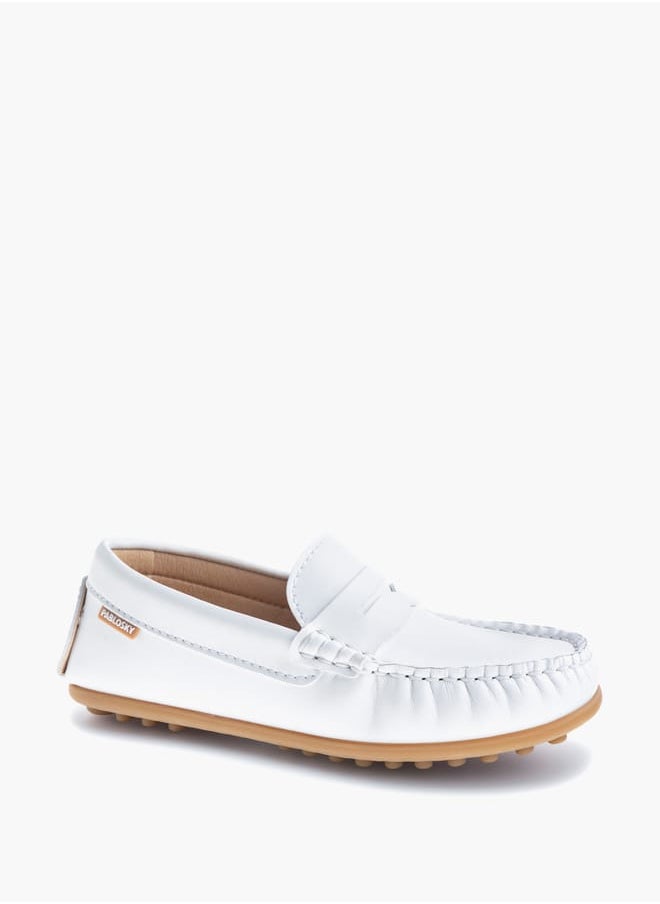 Pablosky Boys' Cutwork Detail Slip-On Moccasins  - Image 1